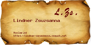 Lindner Zsuzsanna névjegykártya